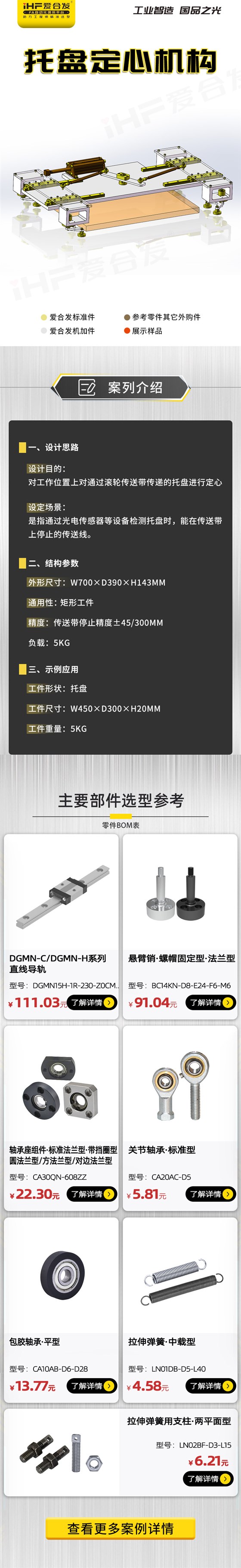 愛合發(fā)：案例介紹，托盤定心機(jī)構(gòu)！
